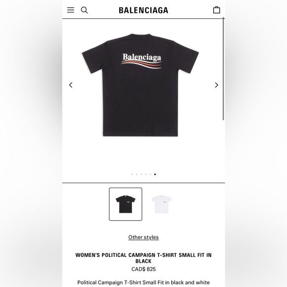 BALENCIAGA Small Fit Embrodied Logo T-Shirt. - Picture 9 of 9